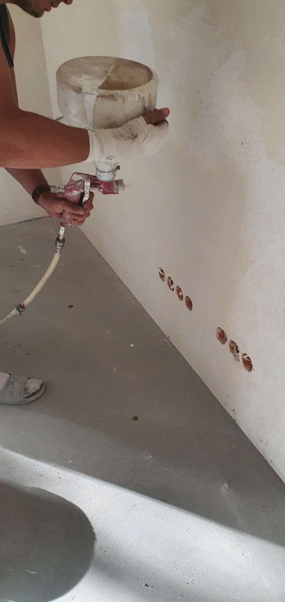 Szpachlowanie natryskowe