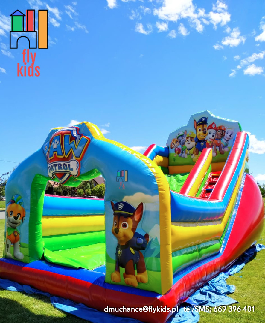 Duży Dmuchaniec bez limitu wiekowego Psi Patrol.