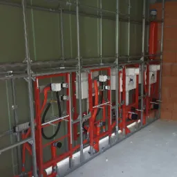 instalacja wod-kan w zabudowie na profilach TECE