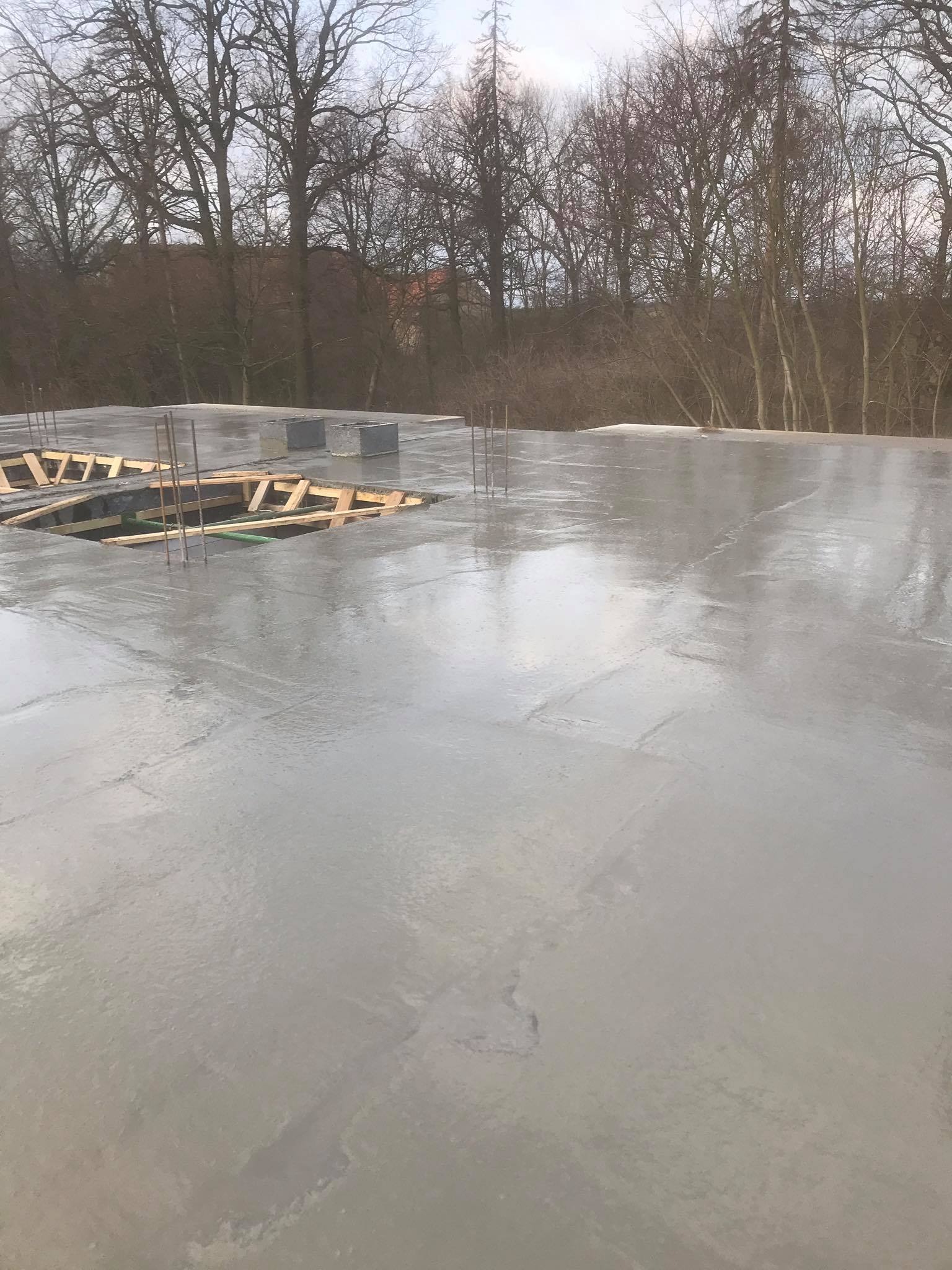 Strop zalany betonem