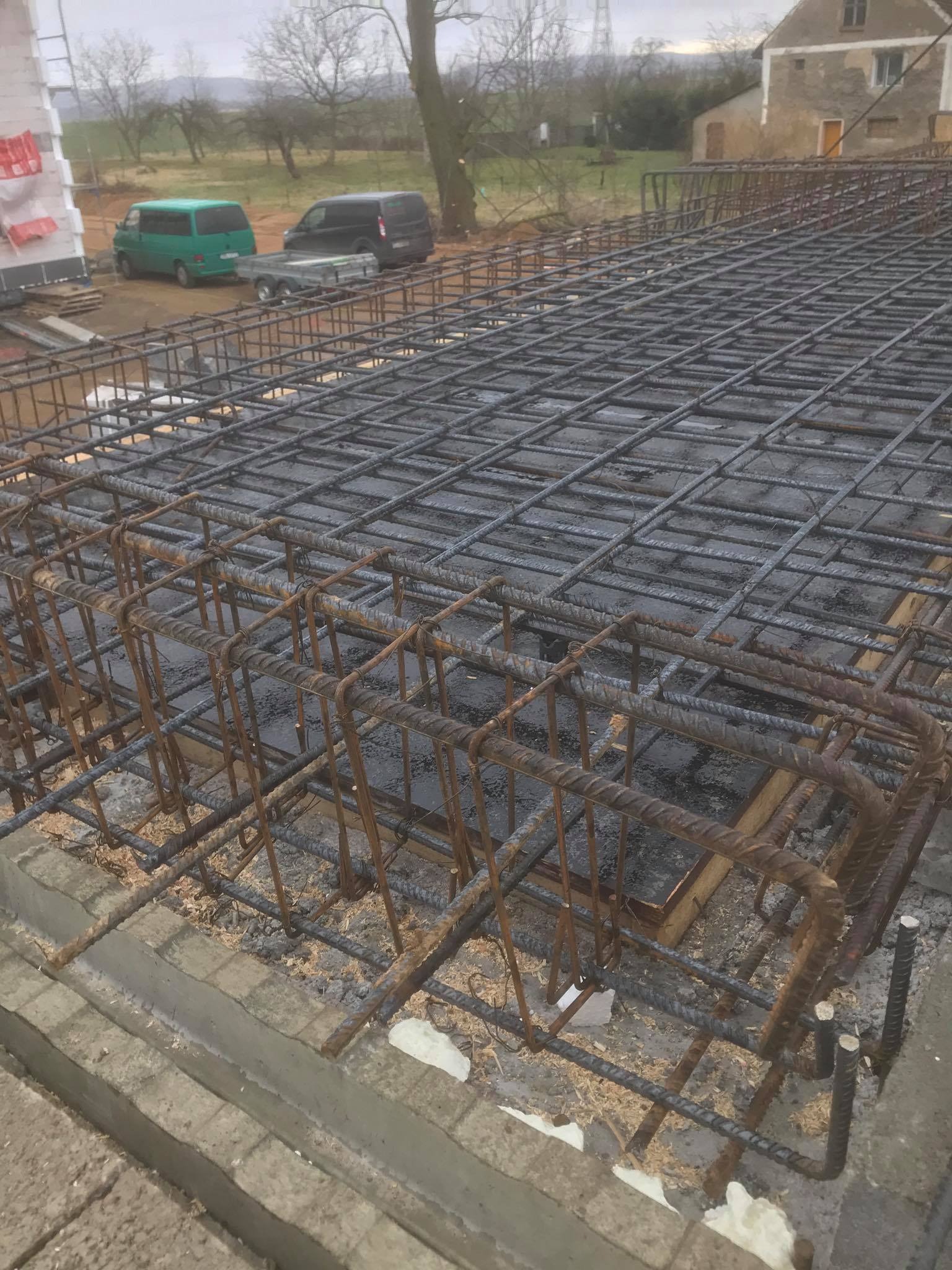 Zbrojenie stropu i balkonu