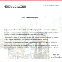 List referencyjny - kompleksowa pomoc w uzyskaniu subwencji PFR