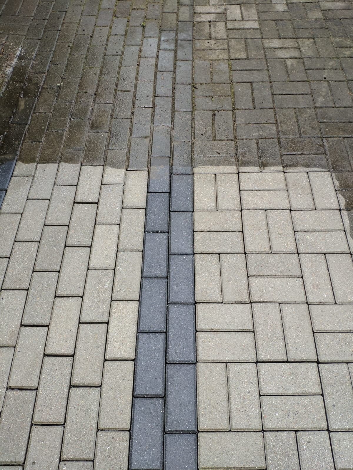 Mycie ciśnieniowe kostki brukowej