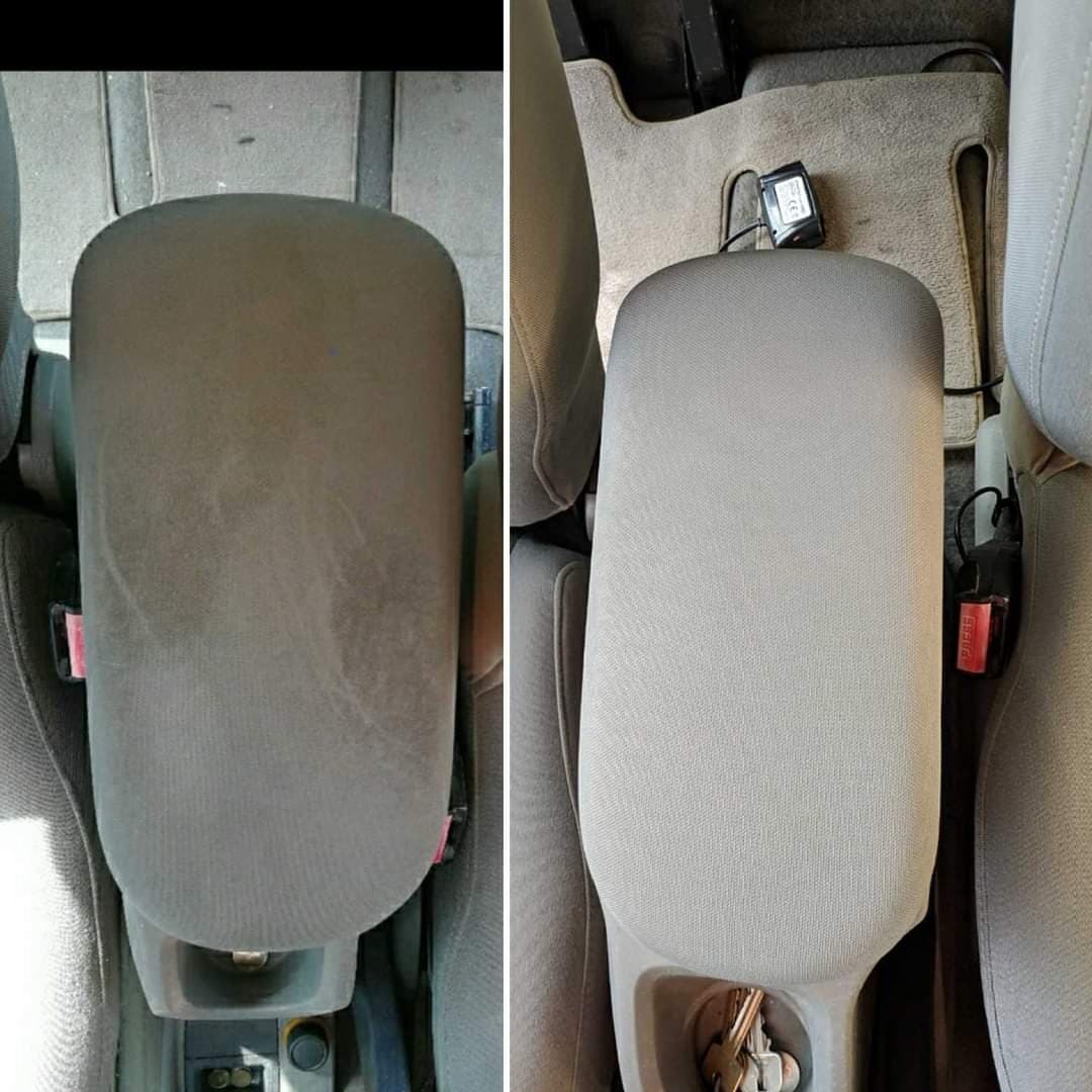 Usuwanie trudnych zabrudzeń (auto firmowe w warsztacie samochodowym)