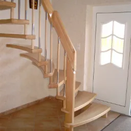 Schody bukowe bolcowe