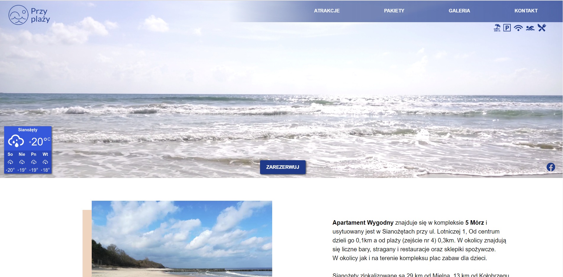 Wynajem pokoju w Sianożętach