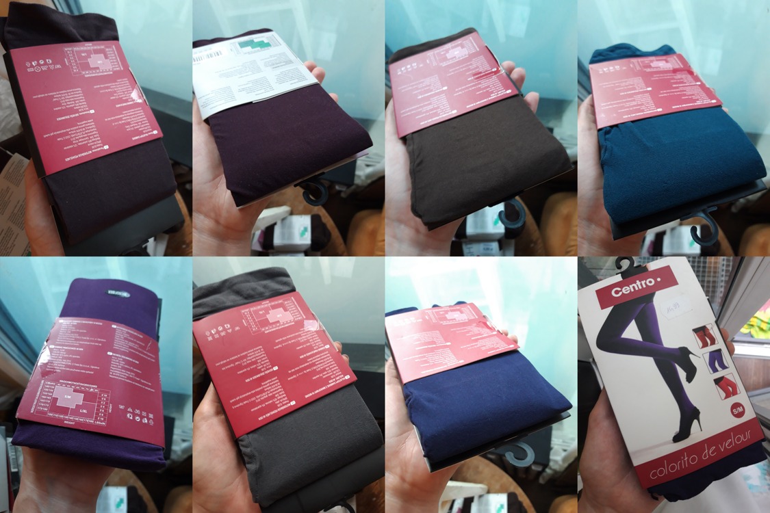 Rajstopy kryjące, gładkie, Mix kolorów, rozm. S/M, L-XL