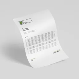 Firmowy papier listowy z logo Jungle Marketing, adresowany do Johna Malkovicha, z tekstem Lorem Ipsum i datą 11 listopada 2020.