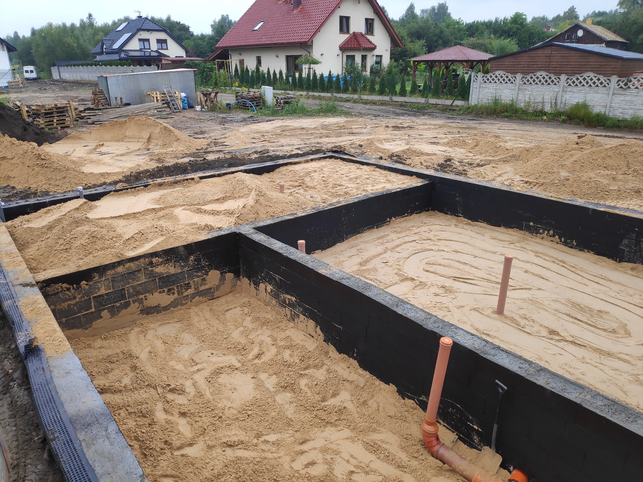 Zasyp fundamentów - Dąbrowa Górnicza