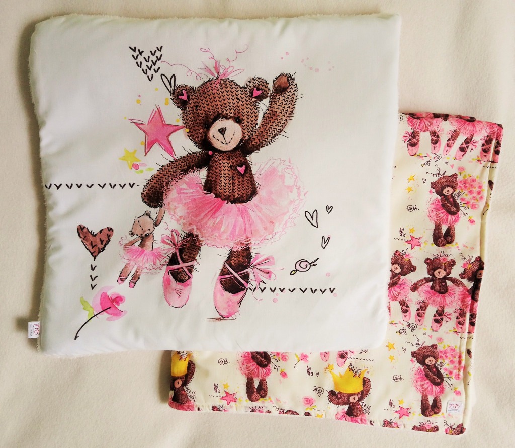 Komplety dzieciece poduszka z kocykiem