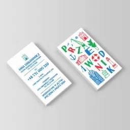 Wizytówki dla szczecińskiego przewodnika miejskiego