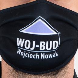 Maseczka z nadrukiem firmowym