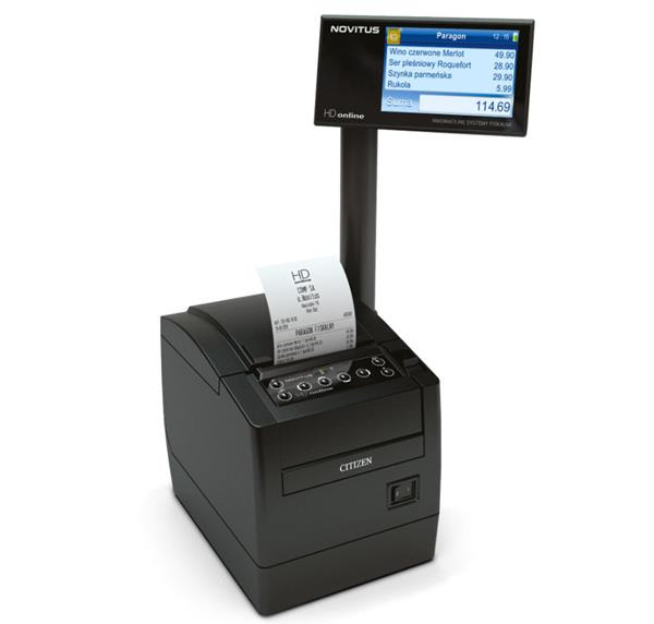 Drukarka fiskalna HD Online Novitus dostępna w naszej ofercie.