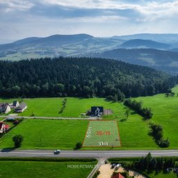 Zdjęcia działki z drona