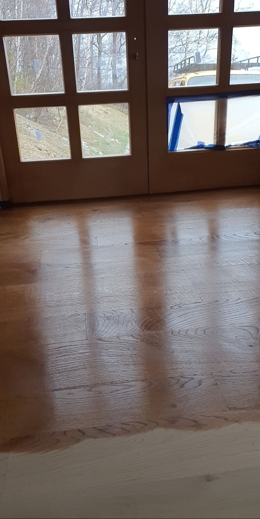 Efekt po szczotkowaniu i założeniu 1 oleju