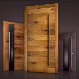 Drewniane drzwi wejściowe Parmax. Najwyższa jakość wykonania = zadowolenie na lata.