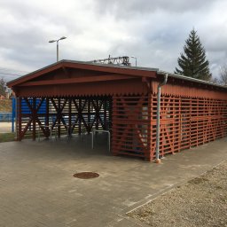 Dworzec PKP Szklarska Poręba Górna - wiata rowerowa