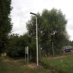 realizacja montażu oświetlenia Białystok ,ogrody działkowe Plażowa .