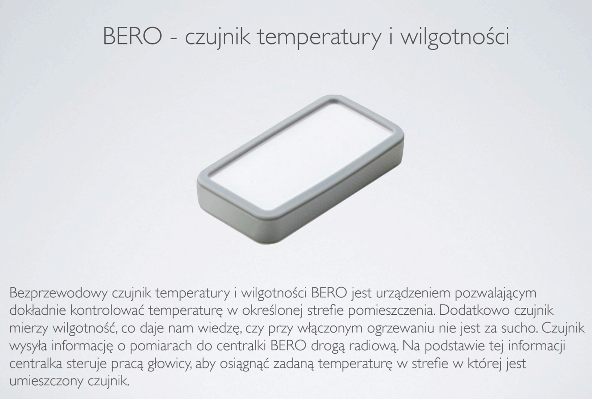 Termostat pokojowy wraz z wilgotnościomierzem