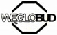 Grafika wektorowa przedstawiająca logo firmy 'WEGLOBUD' umieszczone wewnątrz czarnego ośmiokąta na białym tle.