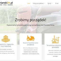 Strona internetowa firmy ze Skarbimierza (koło Brzegu) zajmującej się sprzątaniem przemysłowym. Strona zawiera szczegółowe informacje na temat oferty oraz prezentuje profil firmy.