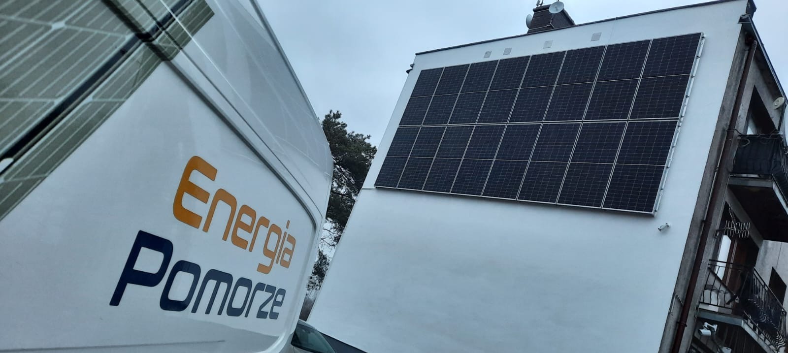 BIPV - fotowoltaika na elewacji, 8 kWp