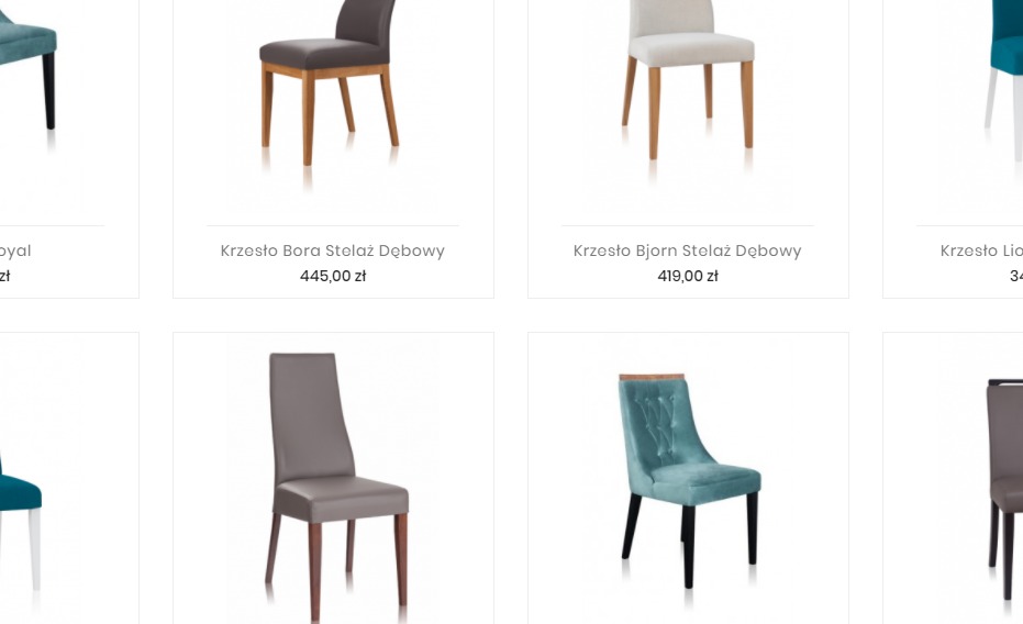 Krzesła tapicerowane do salonu i jadalni