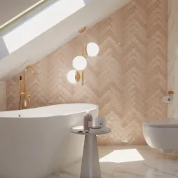 Wizualizacja Łazienki na poddaszu