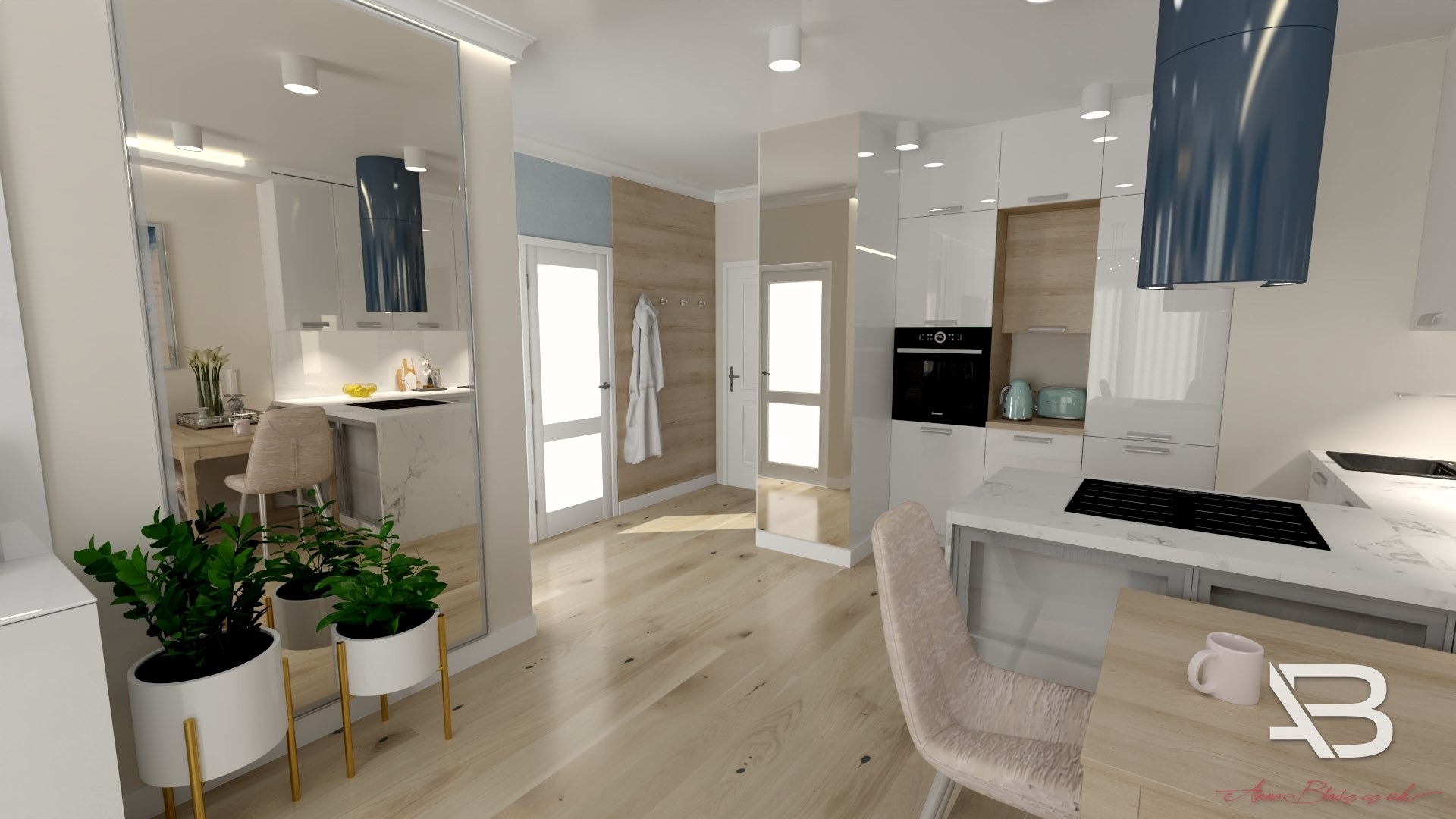 projekty wnętrz mieszkań domów Stargard