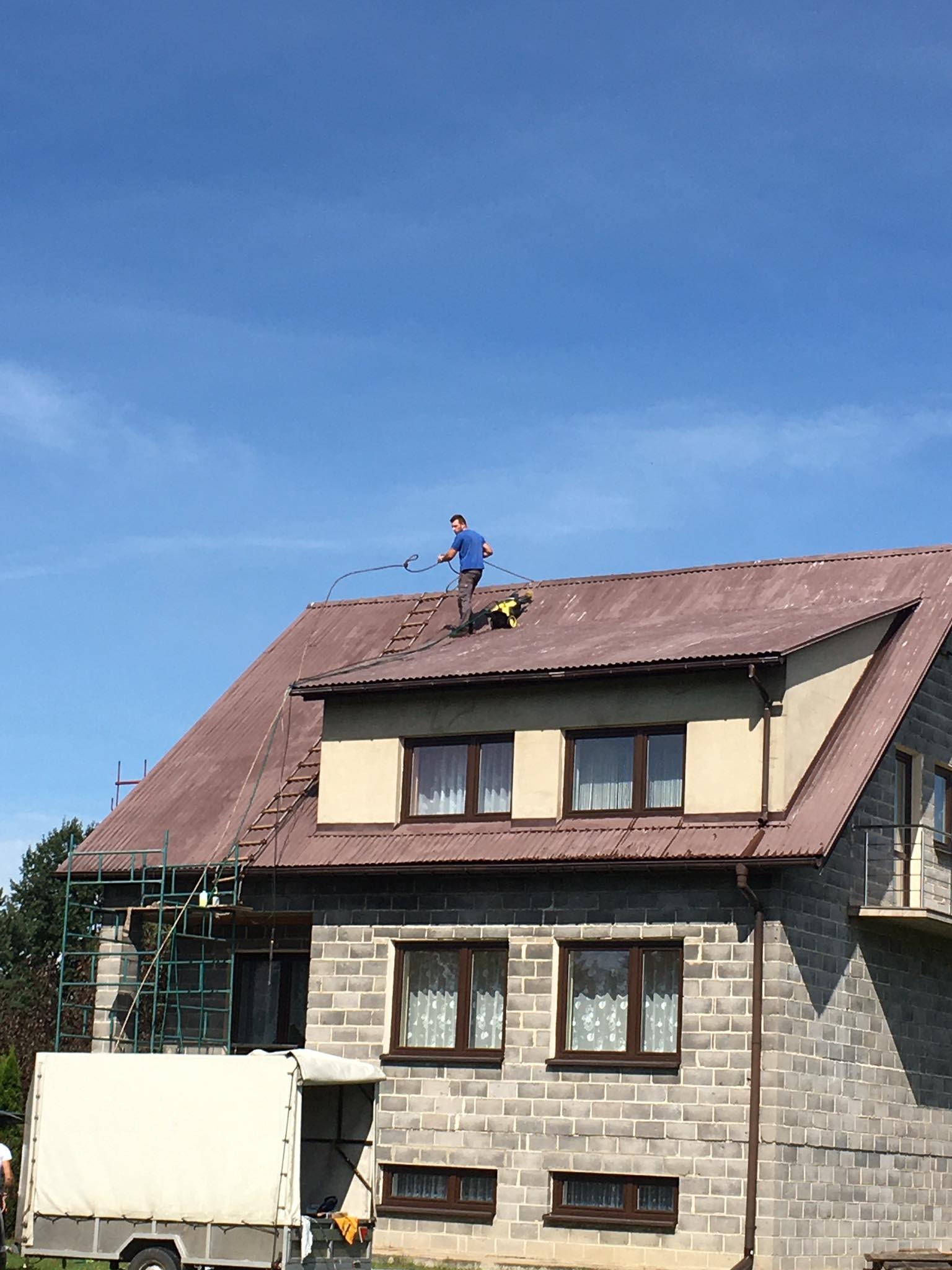 Przed malowaniem dachu