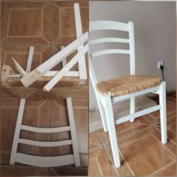 naprawa połamanego krzesła