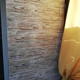 Imitacje deski.
Własne wykonanie z gipsu. 