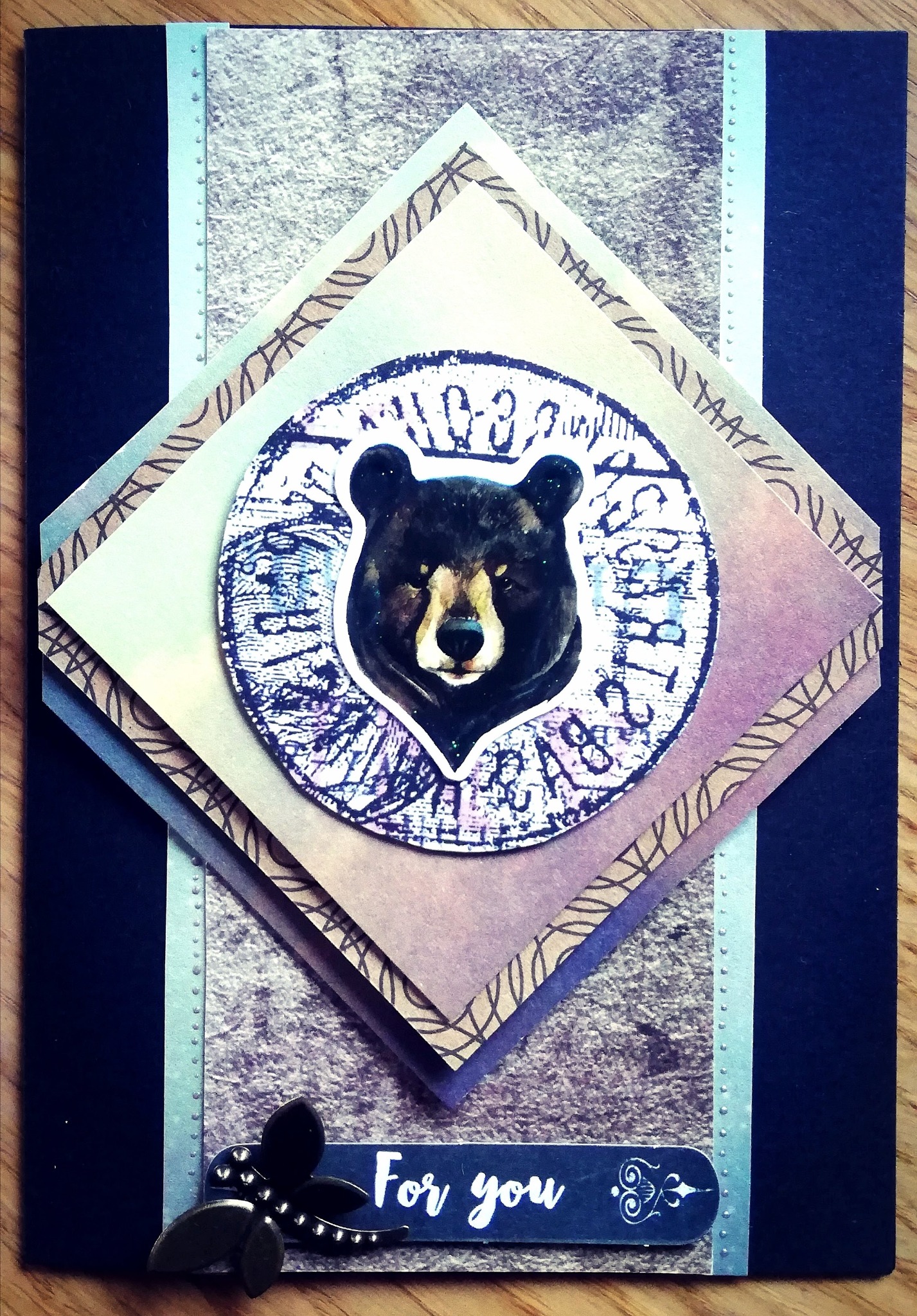 Męska kartka na imieniny.