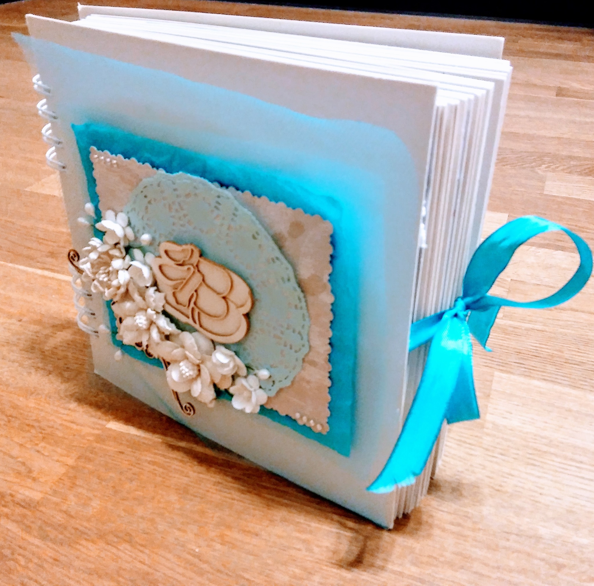 Album na chrzest. Scrapbooking.