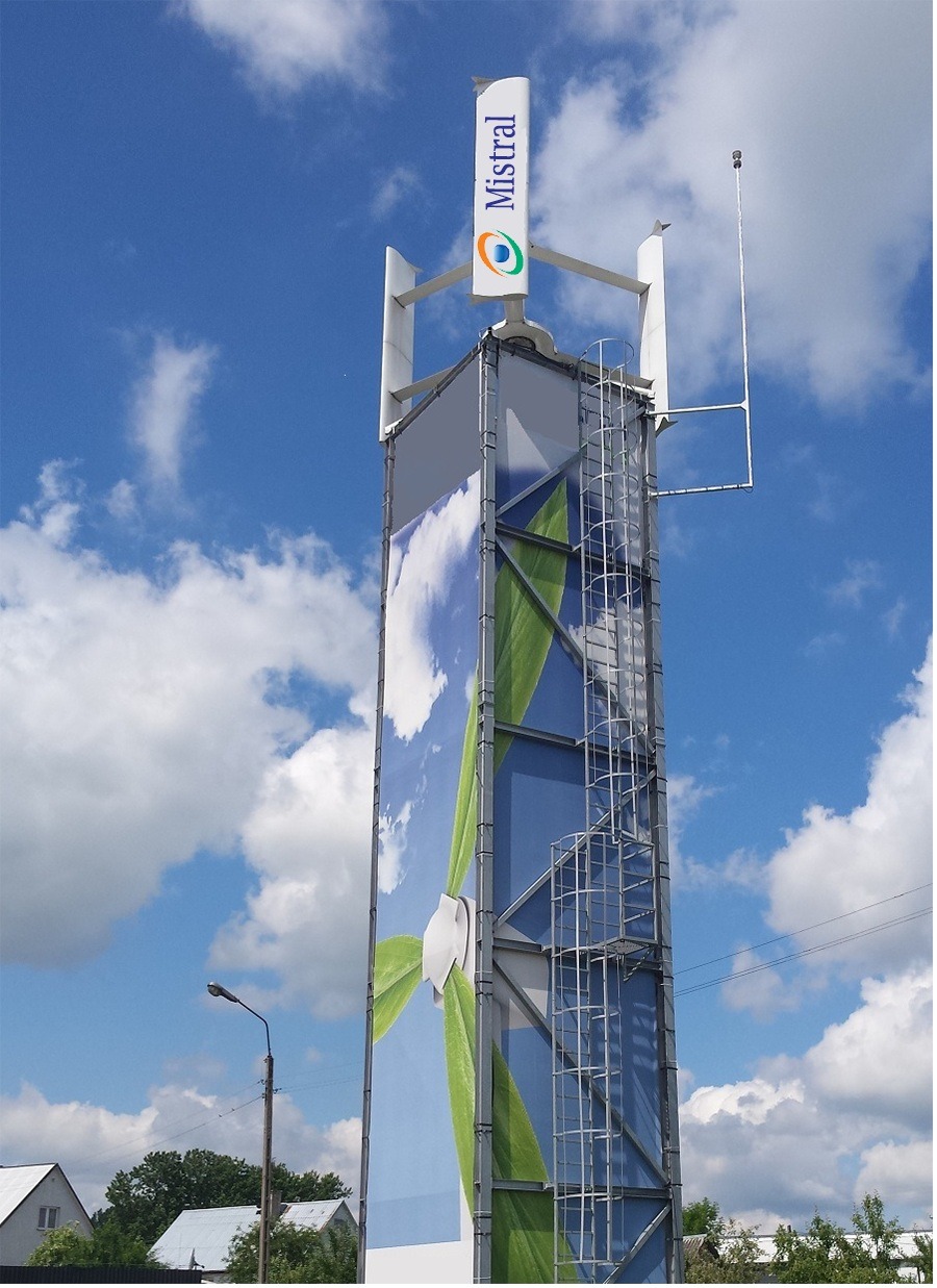 Turbina 10kW na platformie