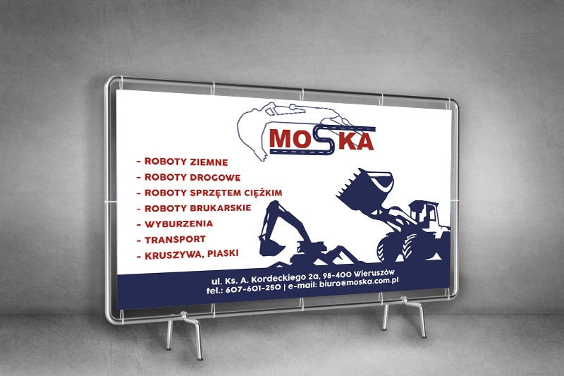 Banery, reklama, projekt, druk.