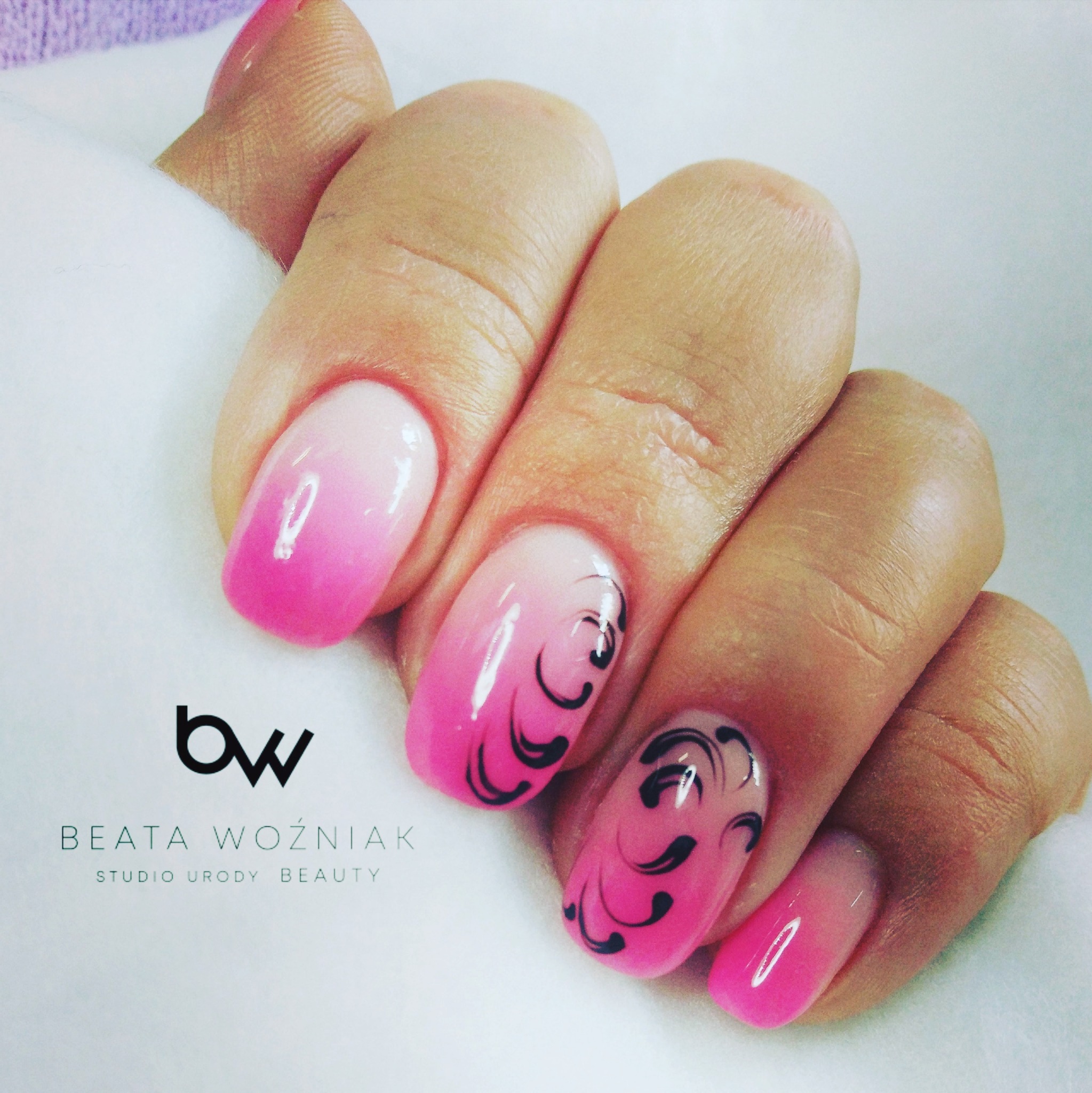 Paznokcie żelowe ombre