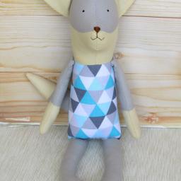 Hobbylandia Sp. z o.o - Lis przytulanka szmaciana ręcznie robiona.