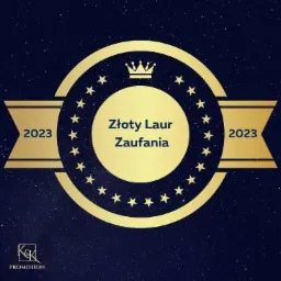Wyróżnienie Złoty Laur Zaufania 2023 Dziękuję bardzo klientom za zaufanie!
