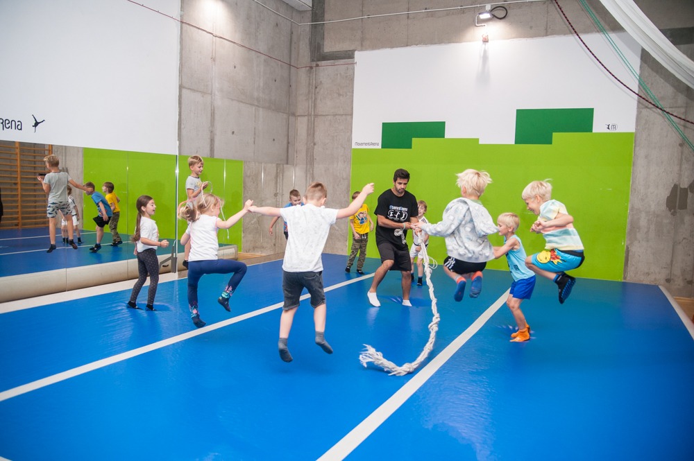 AirTrack i zabawa z trenerem.