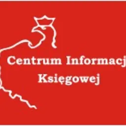 Logo Centrum Informacji Księgowej: biały kontur orła w koronie i napis na czerwonym tle.