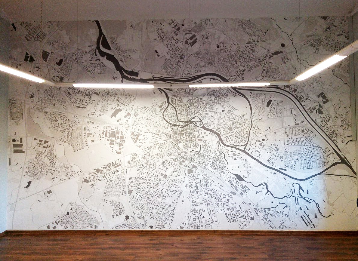 Fototapeta- mapa Wrocławia