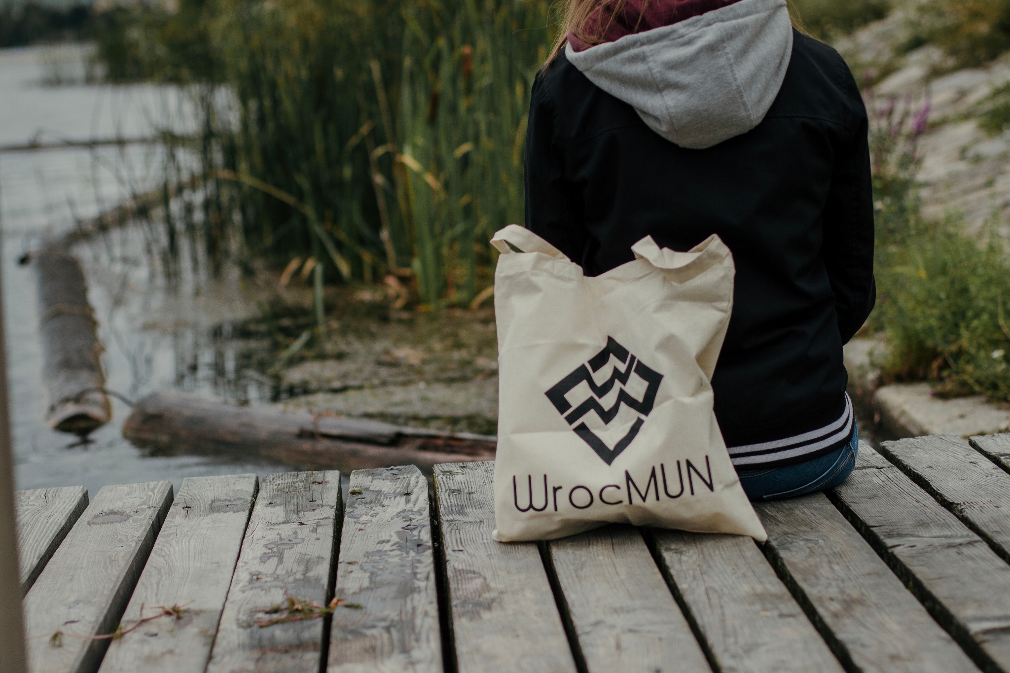 Torba bawełniana z długimi uszami zadrukowane logime firmy