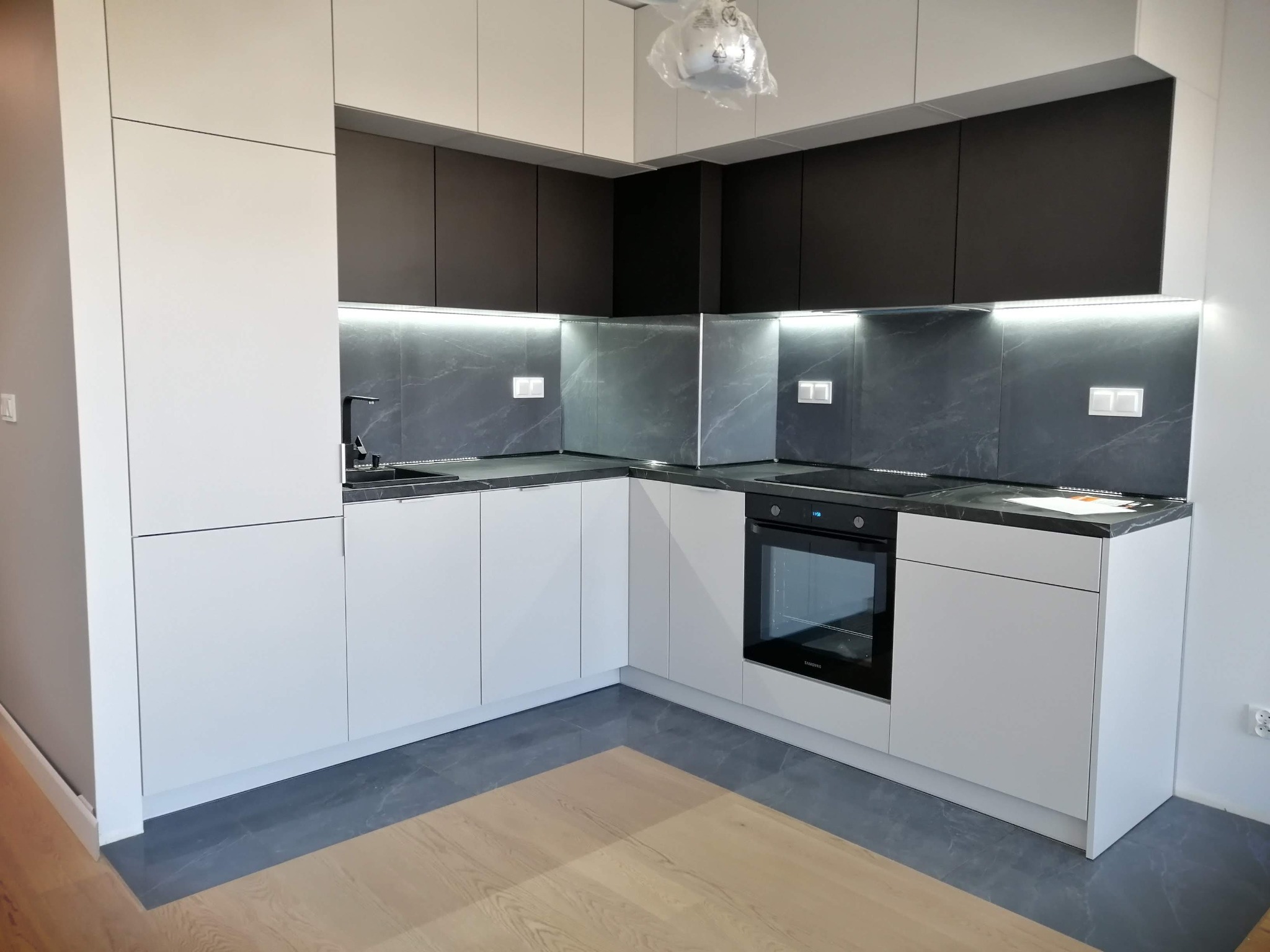 Kuchnia w aneksie, mieszkanie deweloperskie, Warszawa Ursus