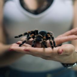 Za Przysłoną - Zdjęcia z wystawy pająków z modelką