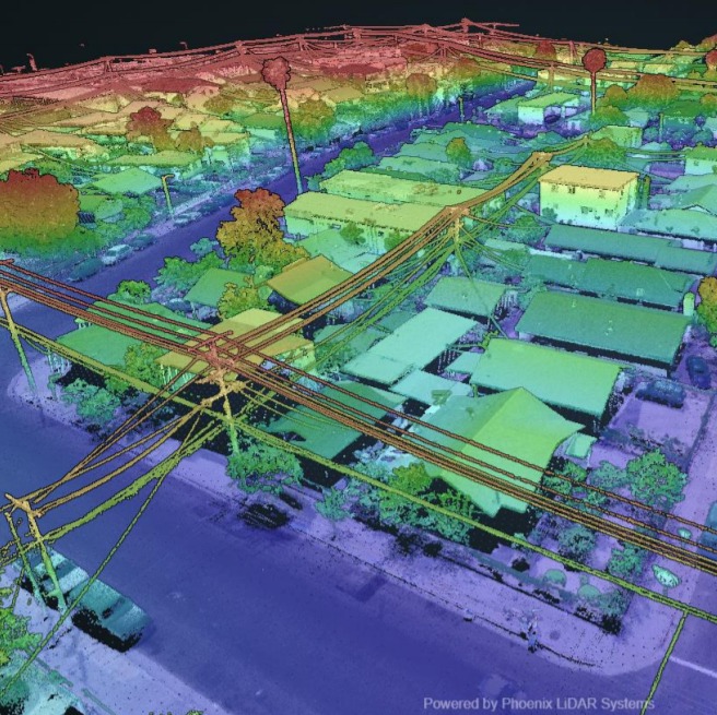 Lotniczy skan 3D chmura punktów