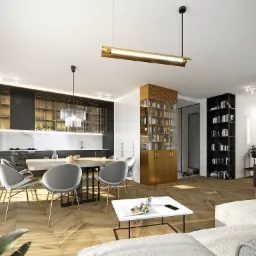 Salon w stylu art-deco.