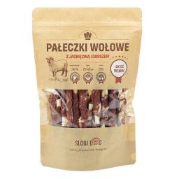 Pałeczki wołowe z jagnięciną i dorszem