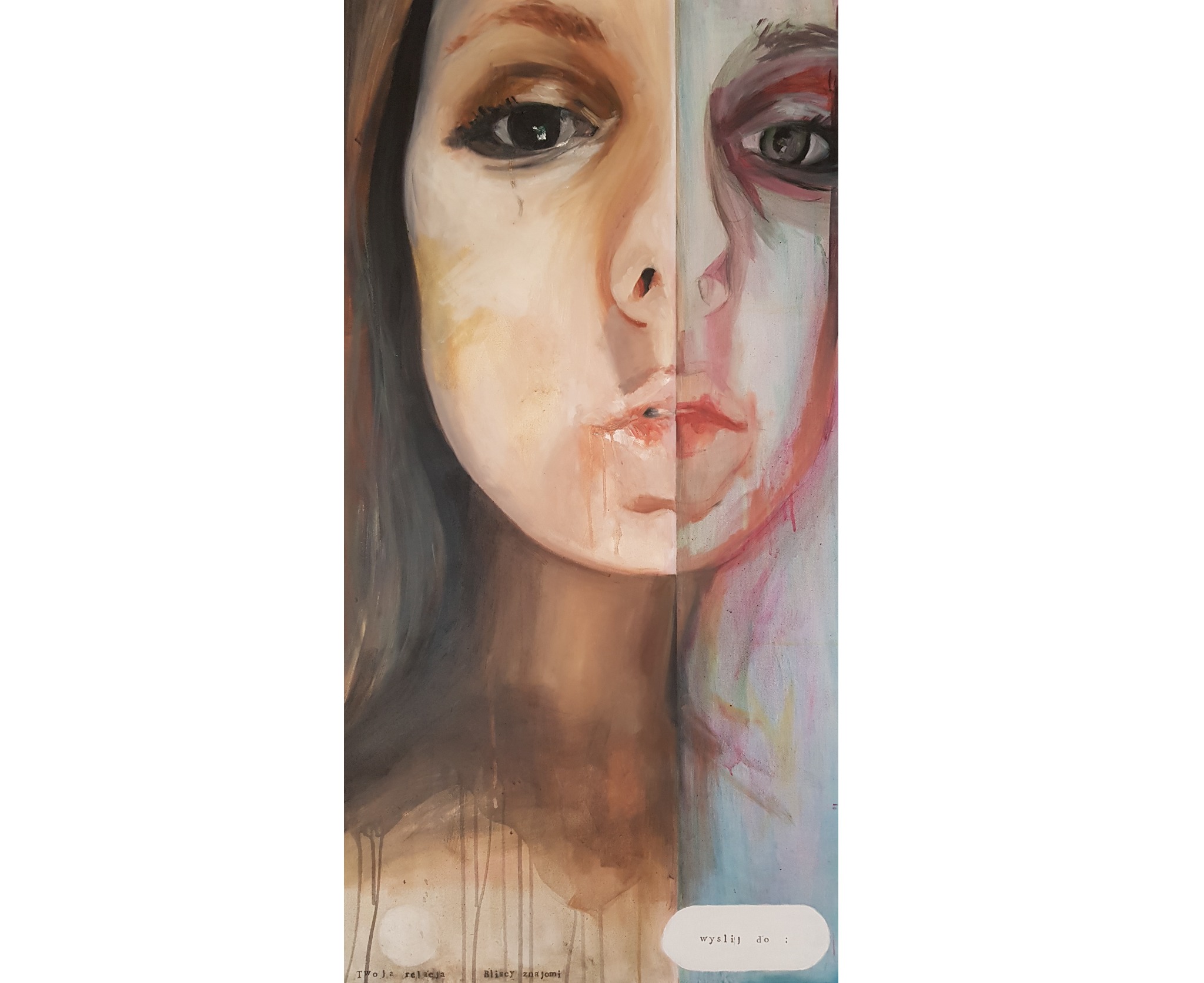 olej na płótnie, 60x120cm