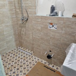 Mała łazienka na parterze ukończona  22.10.2023 według projektu klienta Witkowo Drugie